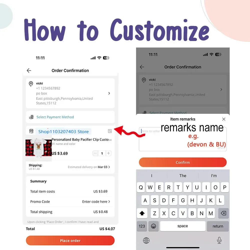 Pelele personalizado con nombre - Estampado Safari para recién nacido