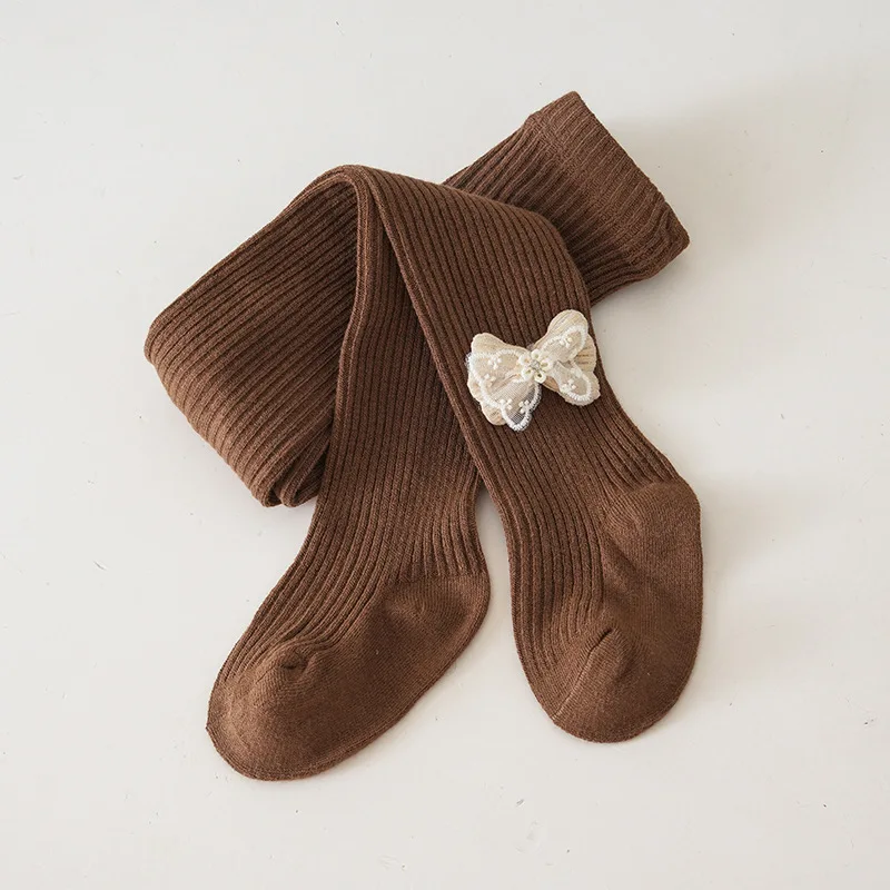 Medias de algodón infantiles para niños y niñas, estilo lazo - imagen 5
