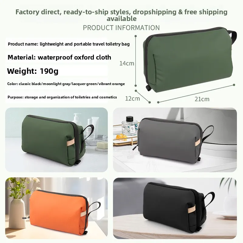 Bolsa impermeable de baño con separador húmedo y seco para viaje - imagen 3