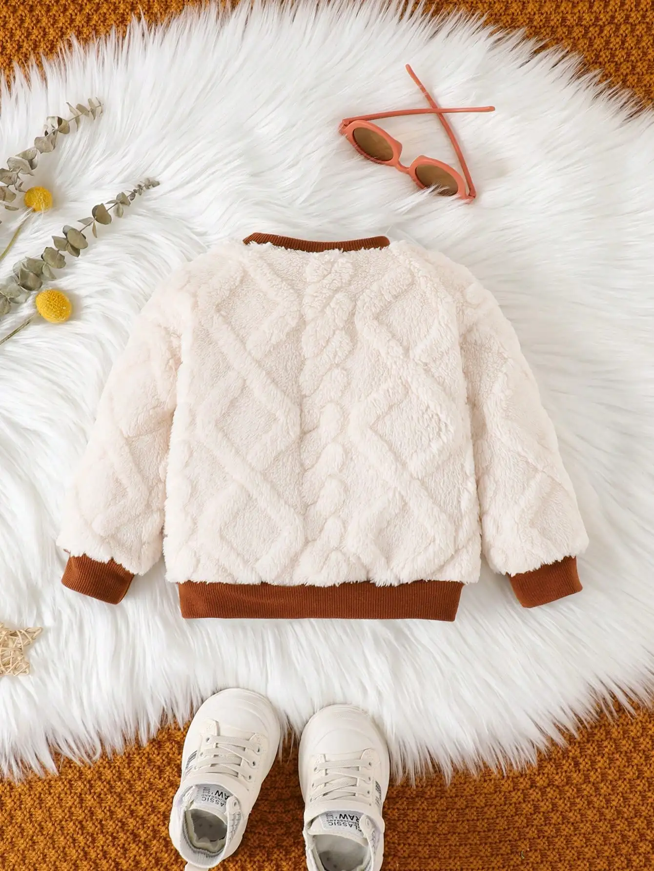 Sudadera con capucha cálida para bebé – manga larga esponjosa - imagen 5