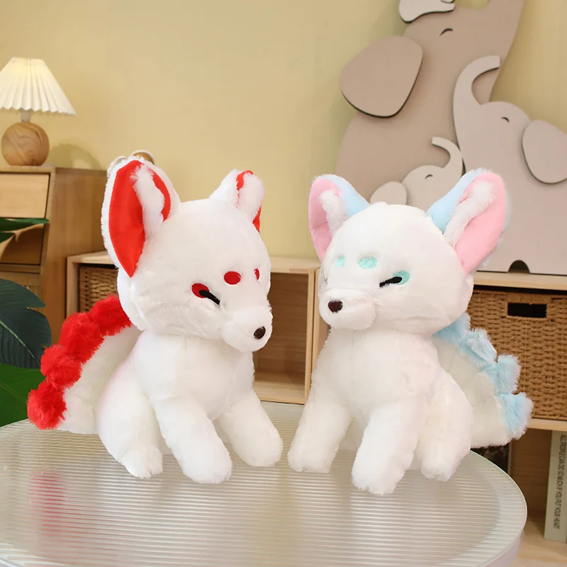 Peluche de zorro blanco esponjoso de alta calidad para regalar - imagen 2