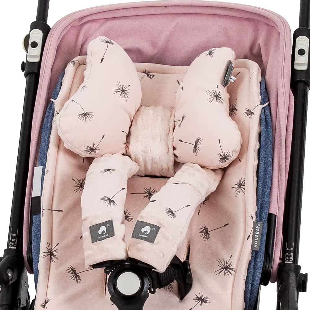 Cojín para cochecito 3 uds – Almohadas para la cabeza y funda cinturón - imagen 2