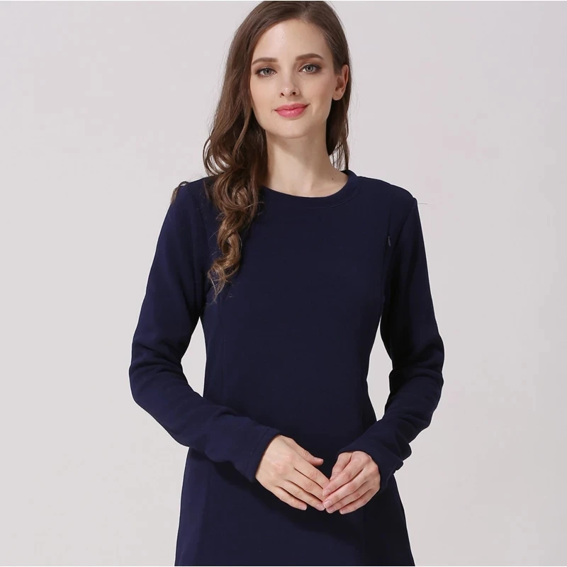 Sudadera con capucha de embarazo y lactancia otoño-invierno para mujer - imagen 5