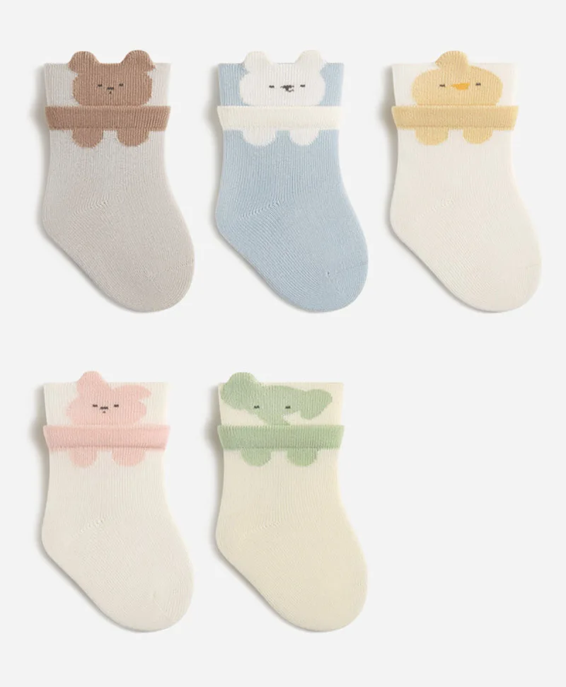 Calcetines altos hasta la rodilla de animales para bebé primavera - imagen 5