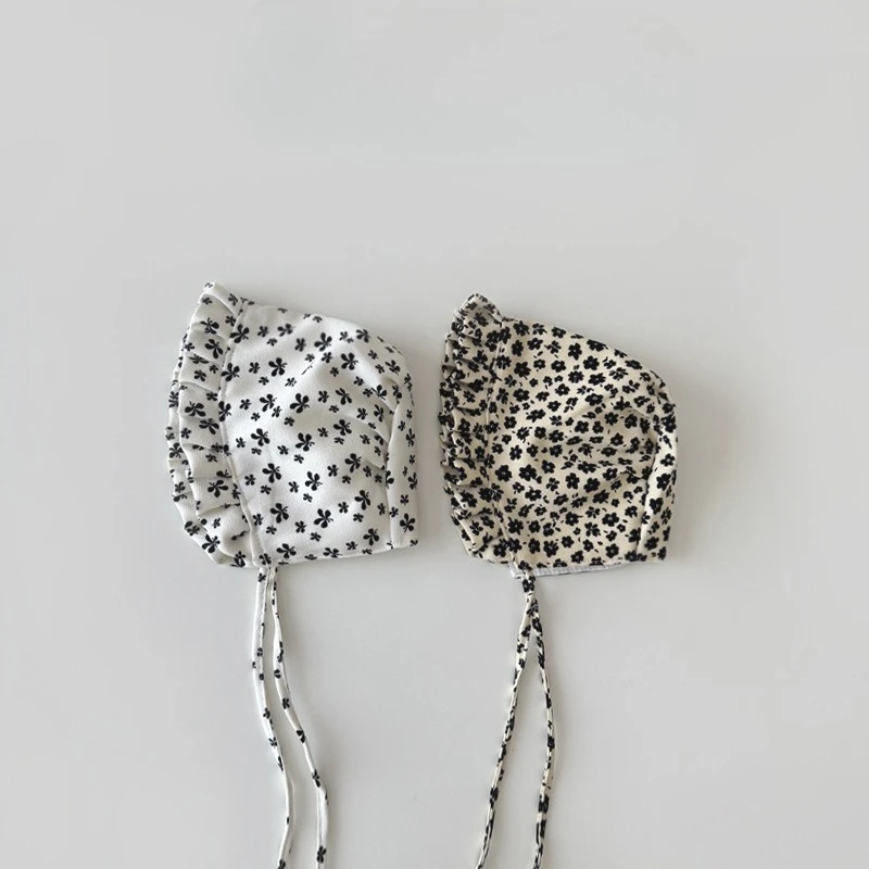Gorro de sol floral para bebé con protección auditiva - imagen 3