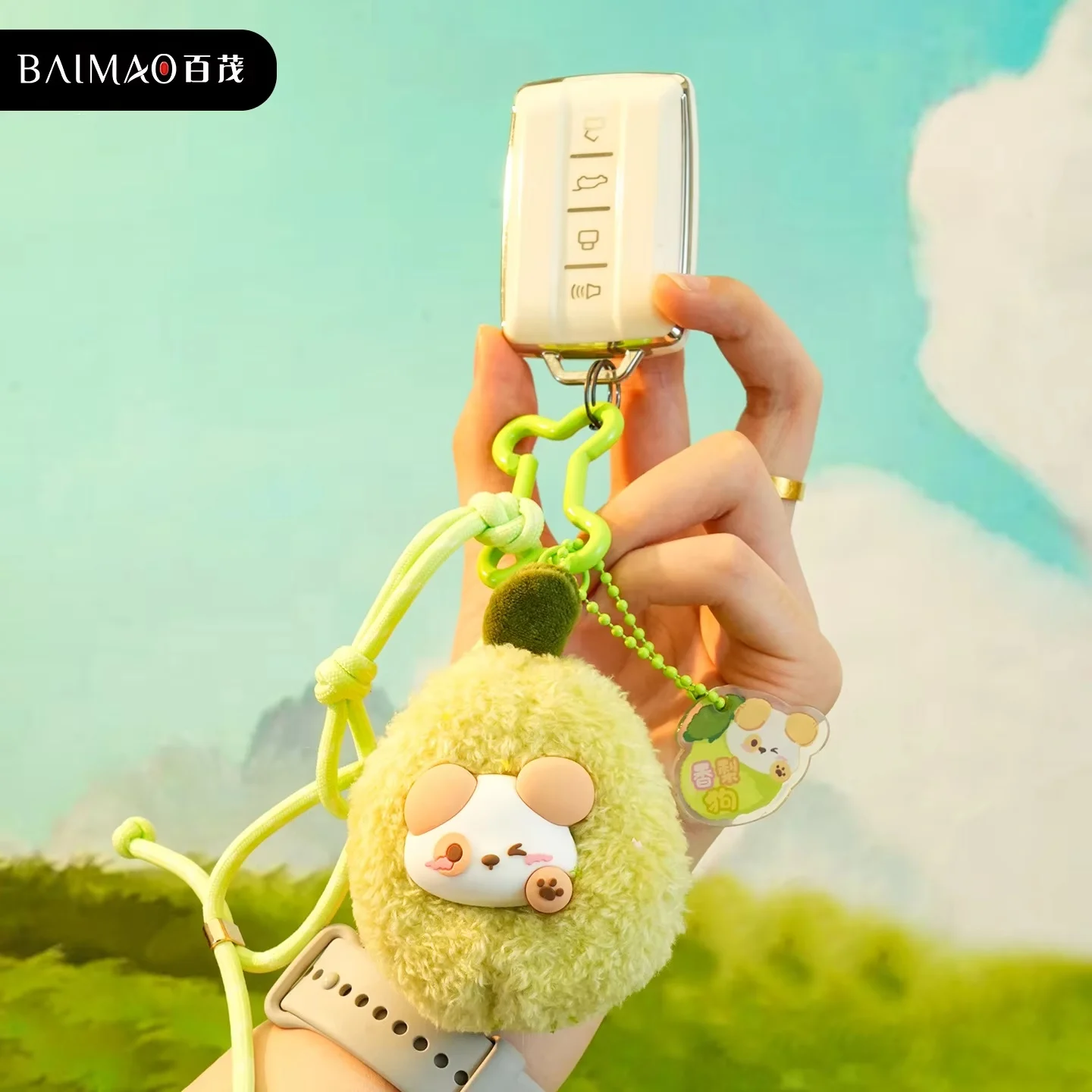 Llavero peluche perro tierno para coche y bolso, regalo sorpresa - imagen 2