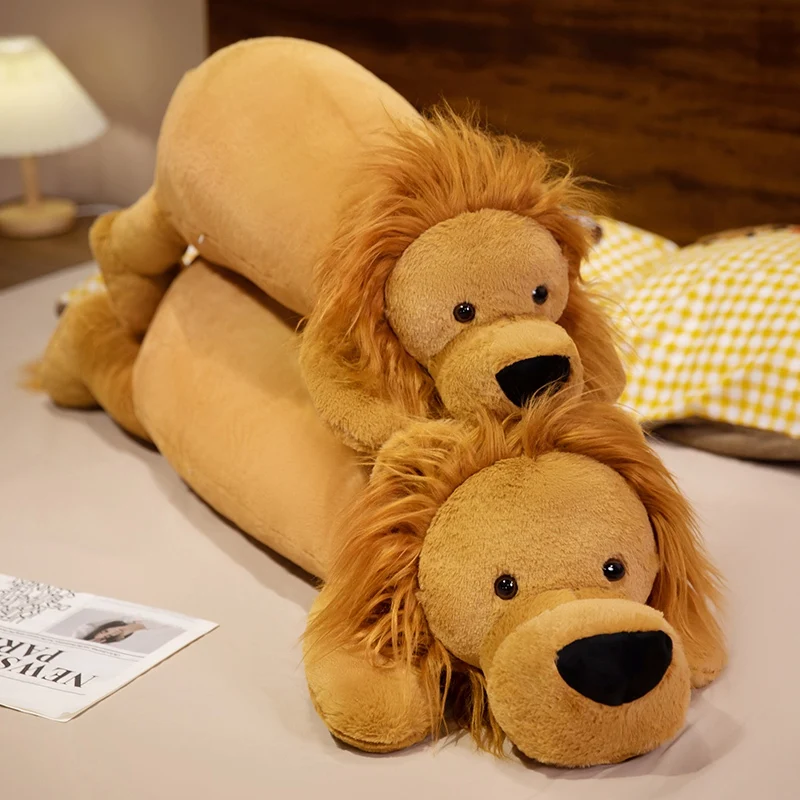 Peluche almohada de león esponjoso para dormir y abrazar - imagen 3