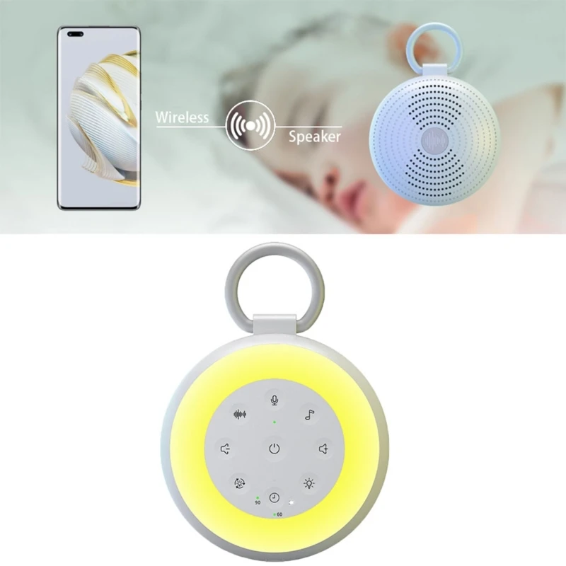 Máquina de ruido blanco portátil para dormir bebés: suave y simple - imagen 3