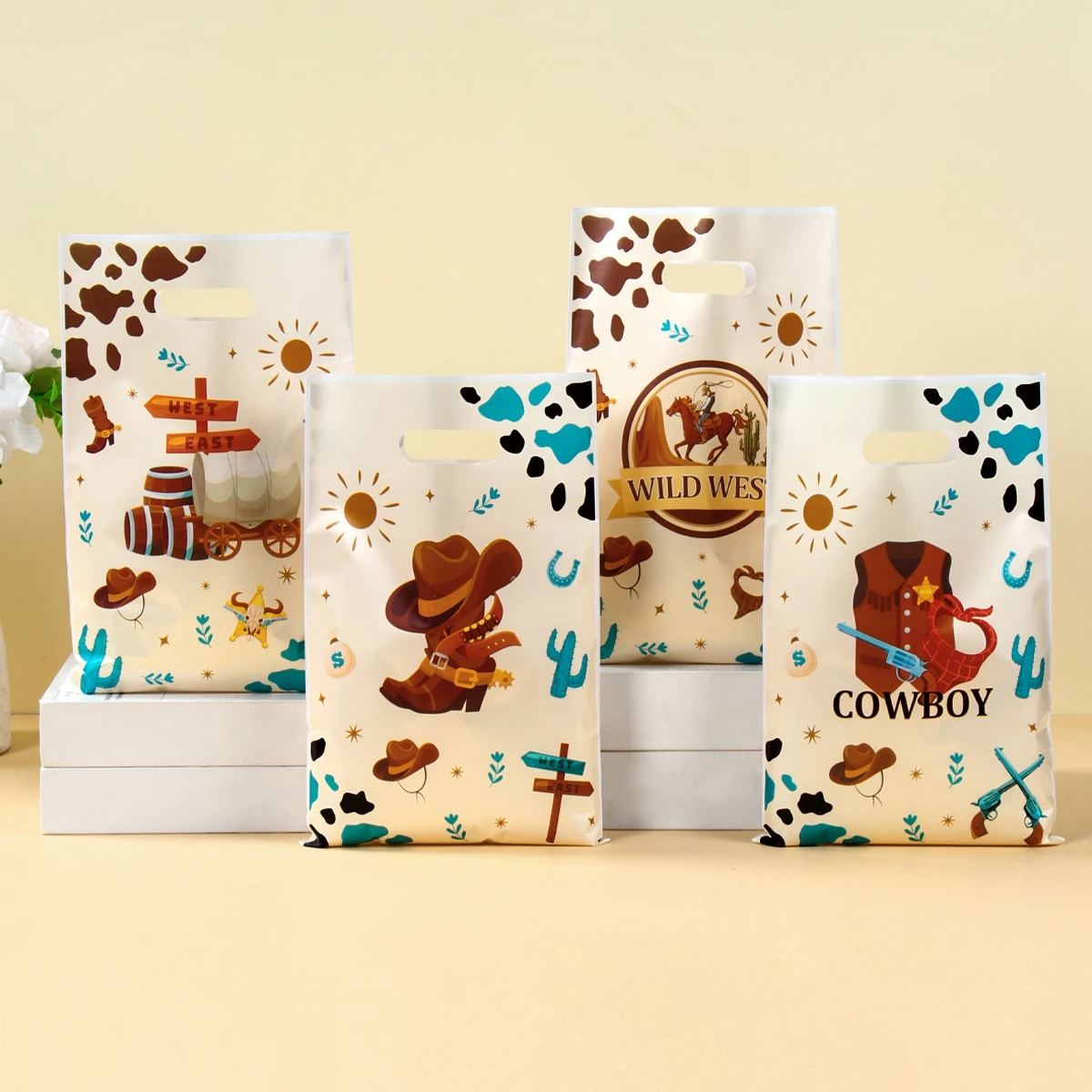 Bolsa regalo colgante vaquera para cumpleaños infantil - imagen 2
