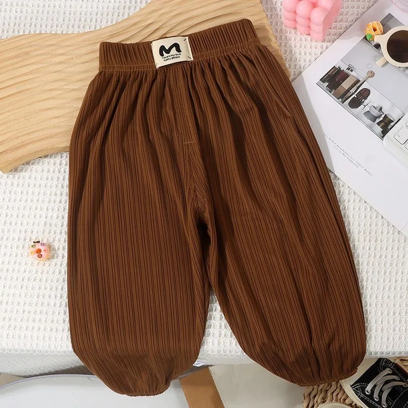 Pantalones finos de verano antimosquitos para bebé y niño
