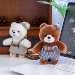 Peluche oso Kawaii suave para mochila escolar, llavero infantil