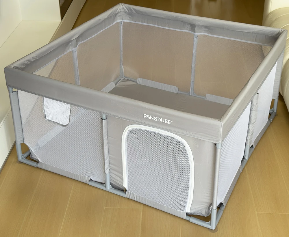 Corralito bebé grande con protector de espuma – Cerca de seguridad para niños - imagen 4