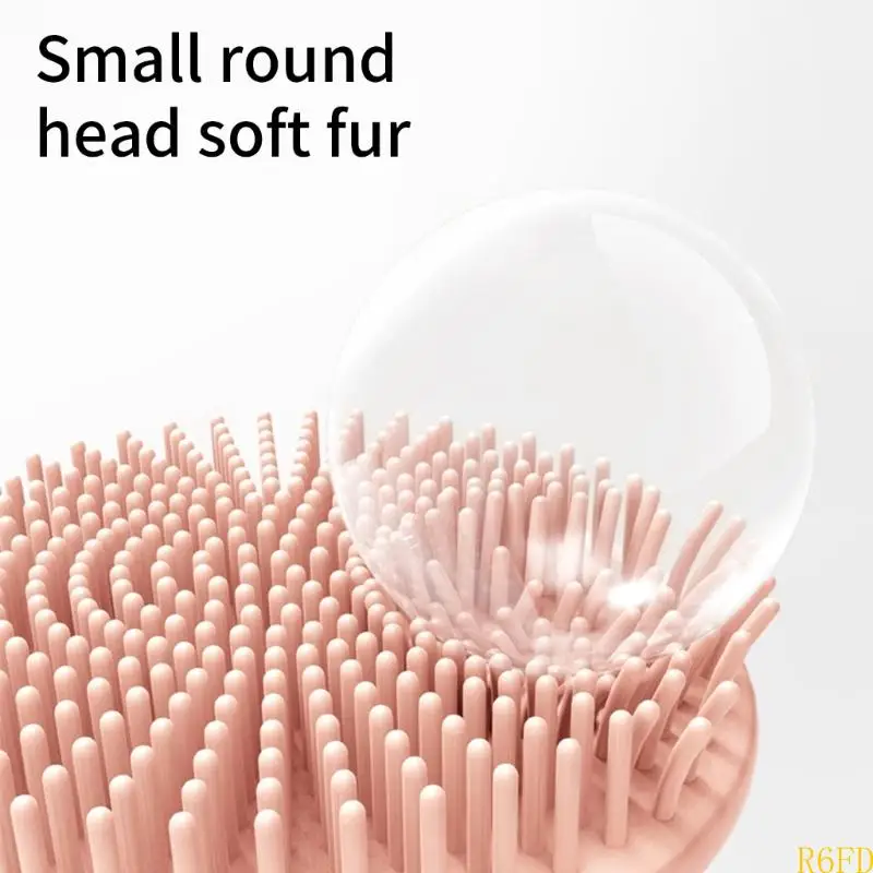 Cepillo de pelo para bebé en silicona suave con masaje y diseño oso - imagen 3