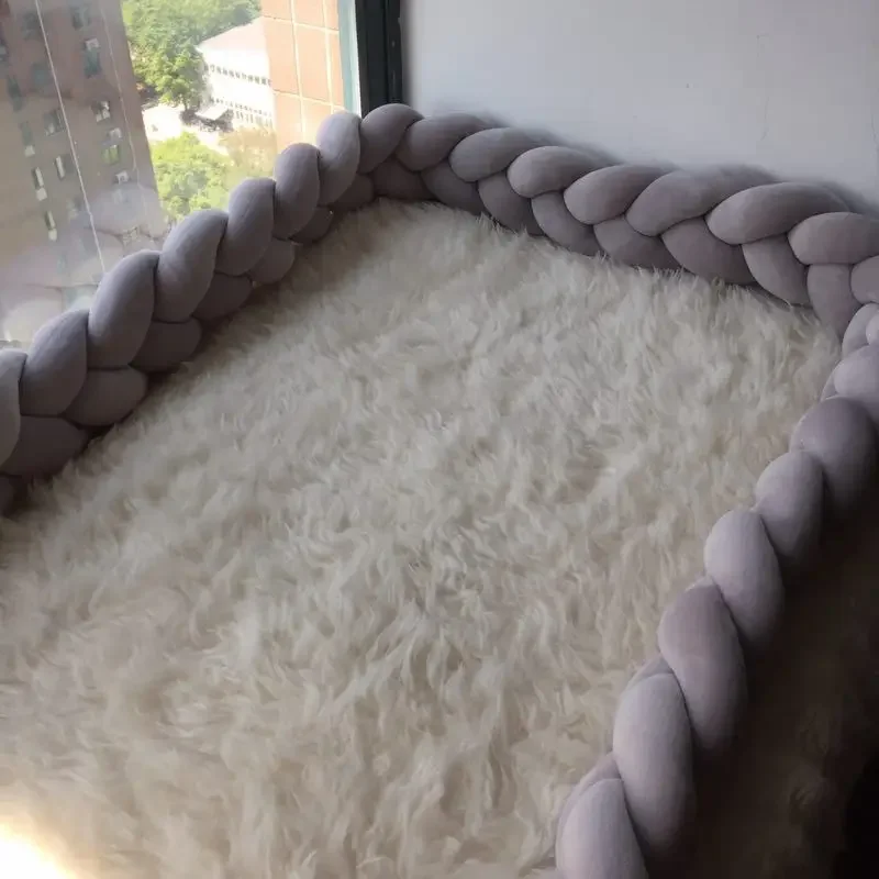 Protector de cama de bebé envolvente, cojín suave anticaídas - imagen 4