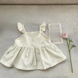MILANCEL Vestido verano niña – Algodón con volantes