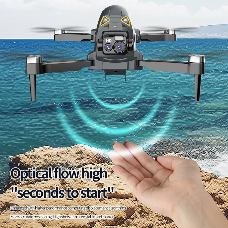 Dron 4K teledirigido con cámara dual HD y evitación de obstáculos - imagen 3