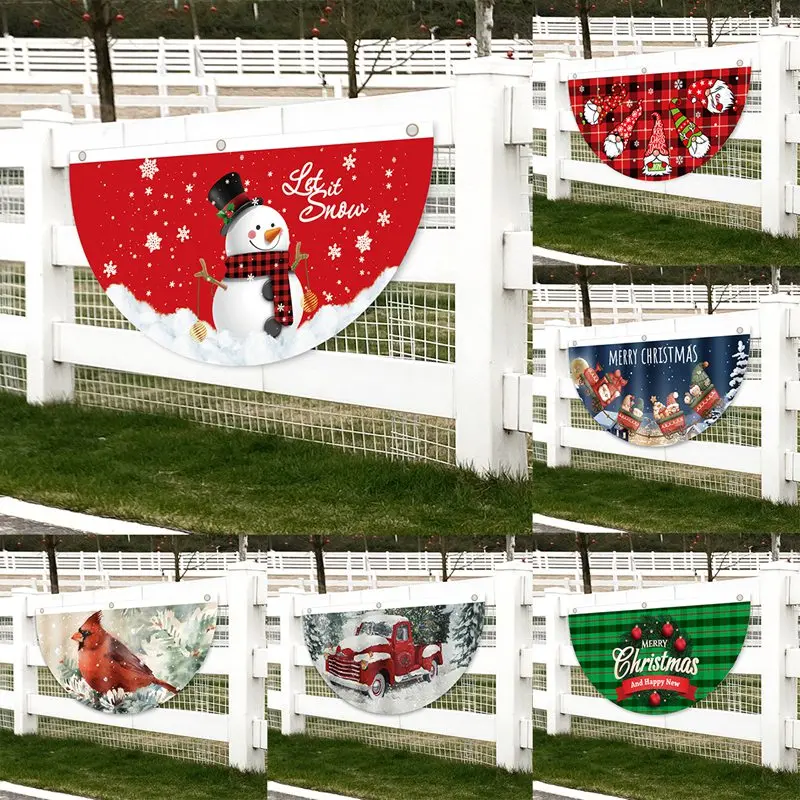 Abanico Feliz Navidad exterior