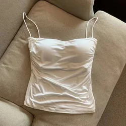 Pure Desire Summer Spice Girls top plisado de tirantes finos mujer