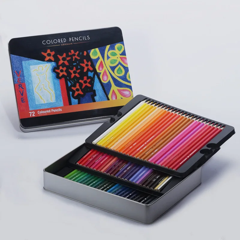 Juego de lápices de colores Pop – 48 tonos vibrantes para dibujar, estuche portátil - imagen 5