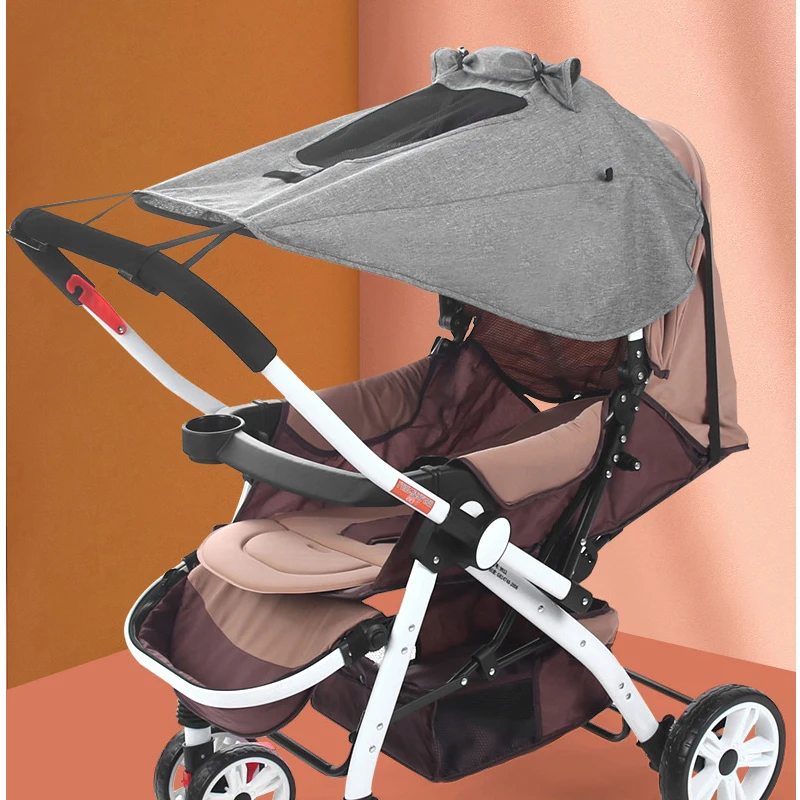 Toldo cochecito bebé protección UV y mosquitera - imagen 5