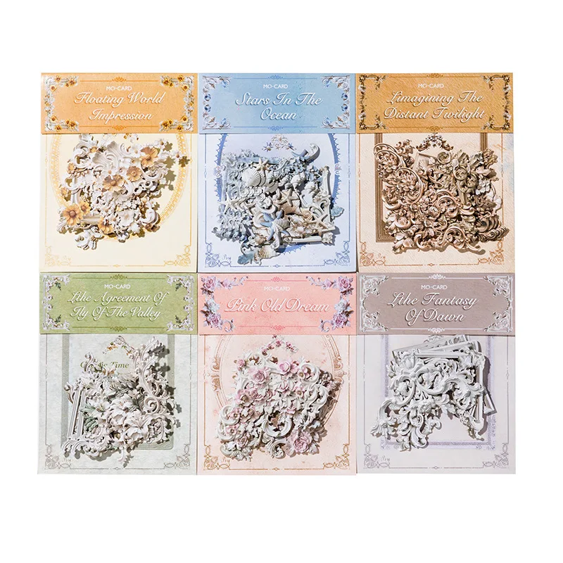 Papel decorativo con recortes de encaje para manualidades