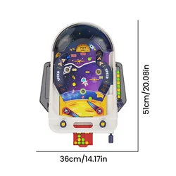 Pinball espacial de mesa interactivo para niños y familia educativa