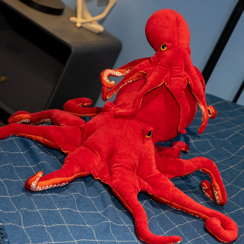 Almohada de tela suave con forma de pulpo