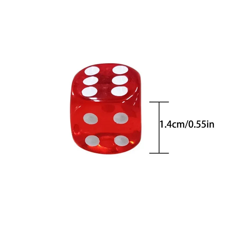 Dados transparentes para juegos de mesa con bordes redondeados - imagen 5
