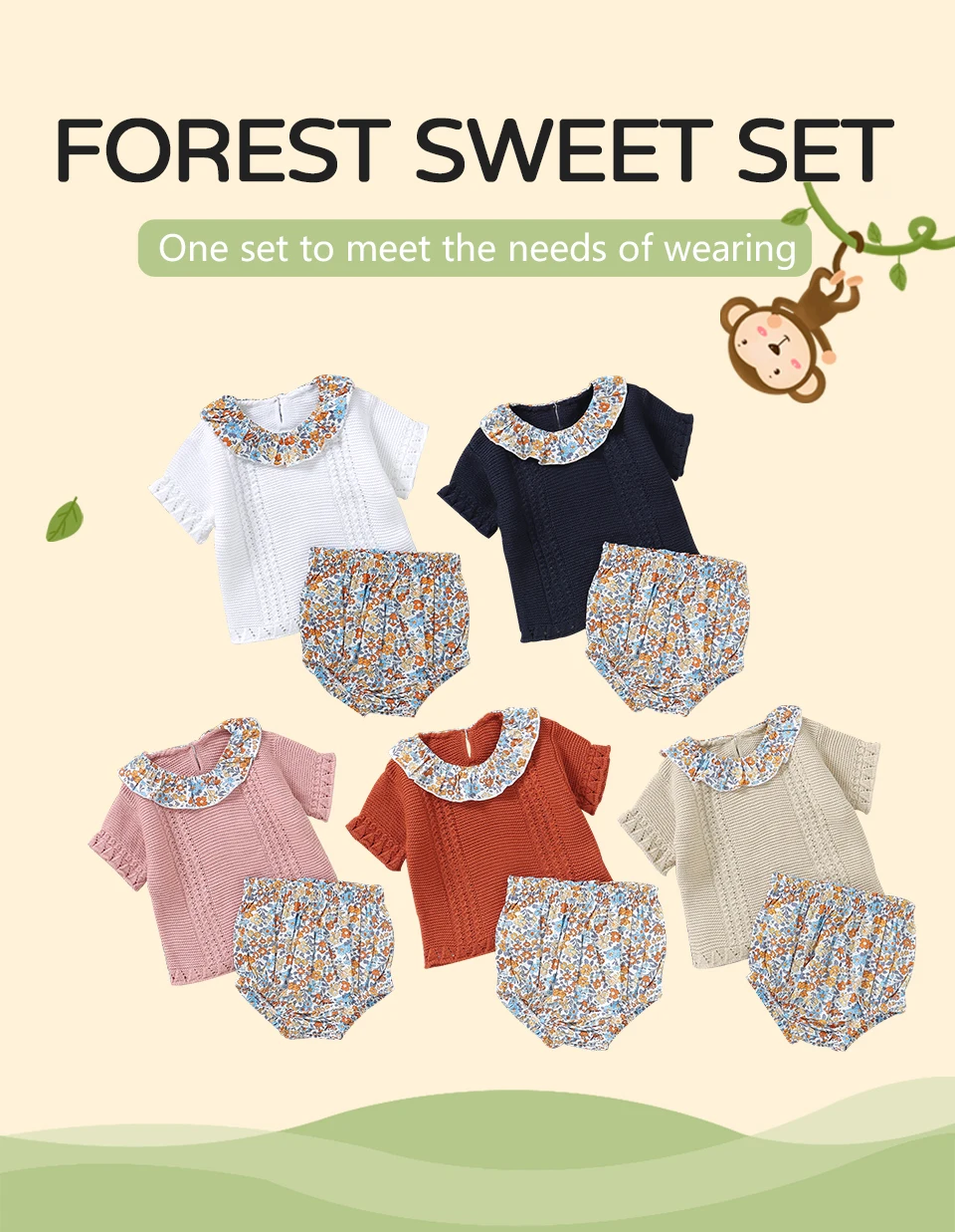 Conjunto verano niña camiseta rosa floral