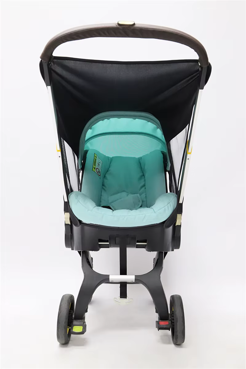 Donna Sombrilla solar UV para cochecito de bebé en algodón estirable - imagen 2