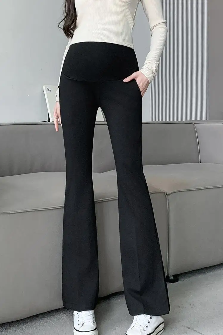 Pantalones de premamá elásticos de piernas rectas primavera - imagen 5