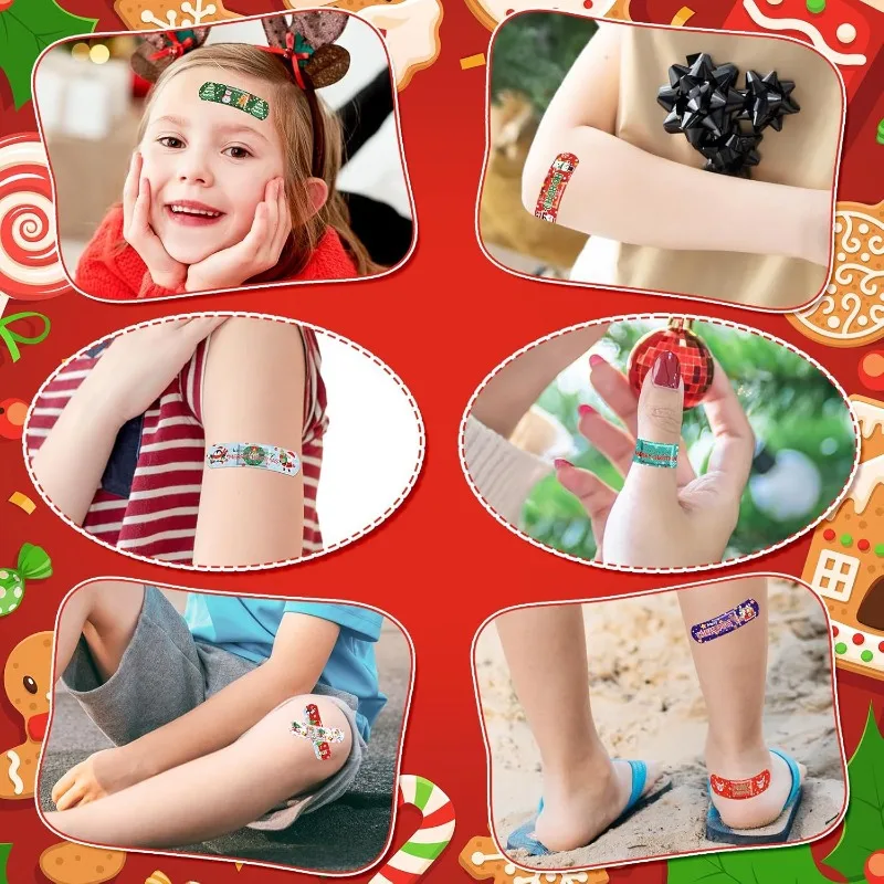 Tiritas infantiles navideñas para dedos adhesivas impermeables - imagen 2