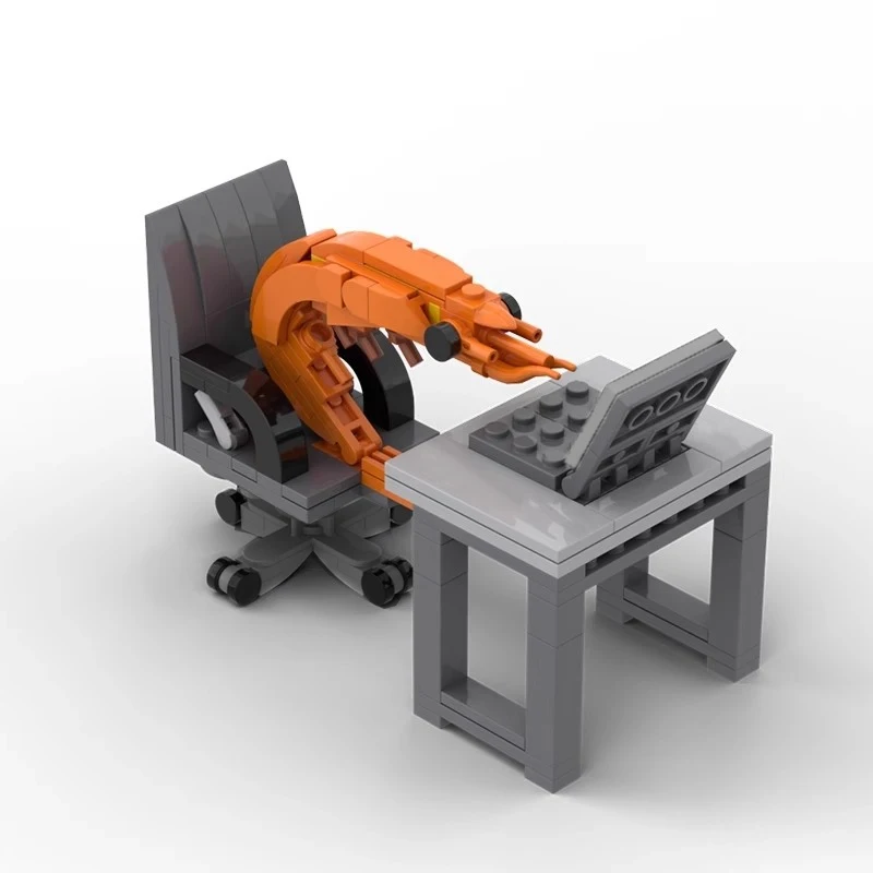 Bloques de construcción MOC de animales: camarones y gatos DIY - imagen 4