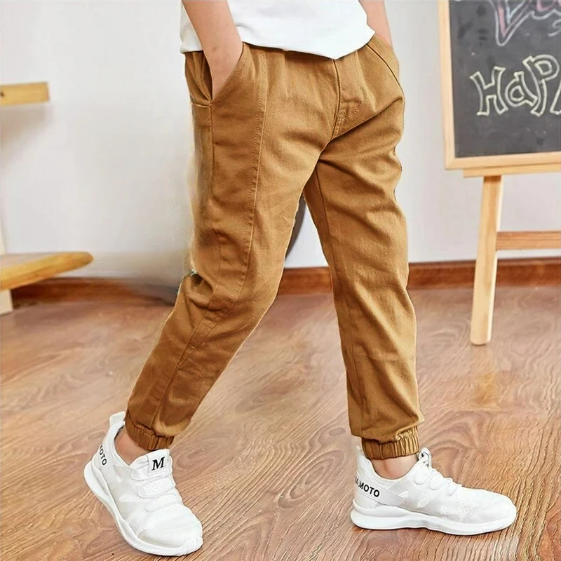 Pantalones de algodón niño estilo deportivo casual primavera otoño - imagen 4
