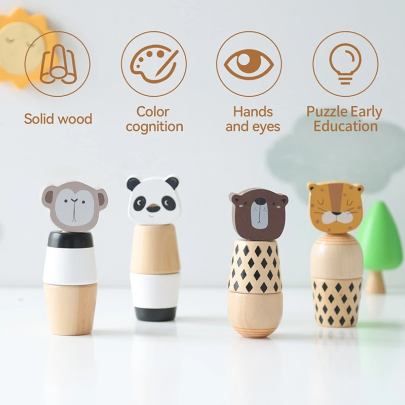 Campana sensorial de madera para bebé – Juguete educativo Montessori - imagen 3