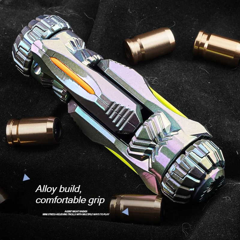 Mini spinner antiestrés para dedos de aleación, juguete bláster - imagen 5
