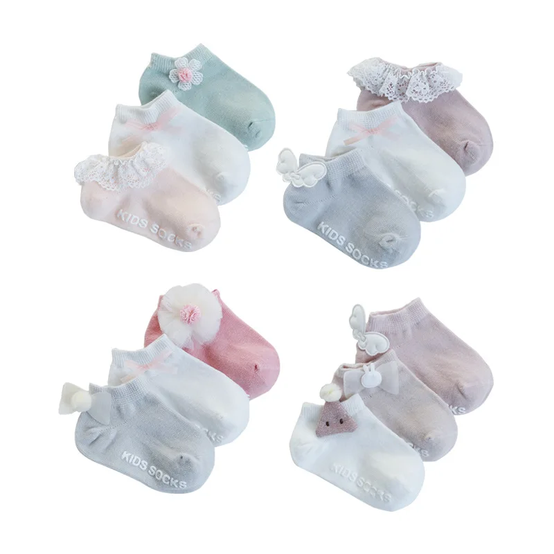 Calcetines tobilleros de algodón para bebés – Transpirables y suaves - imagen 4