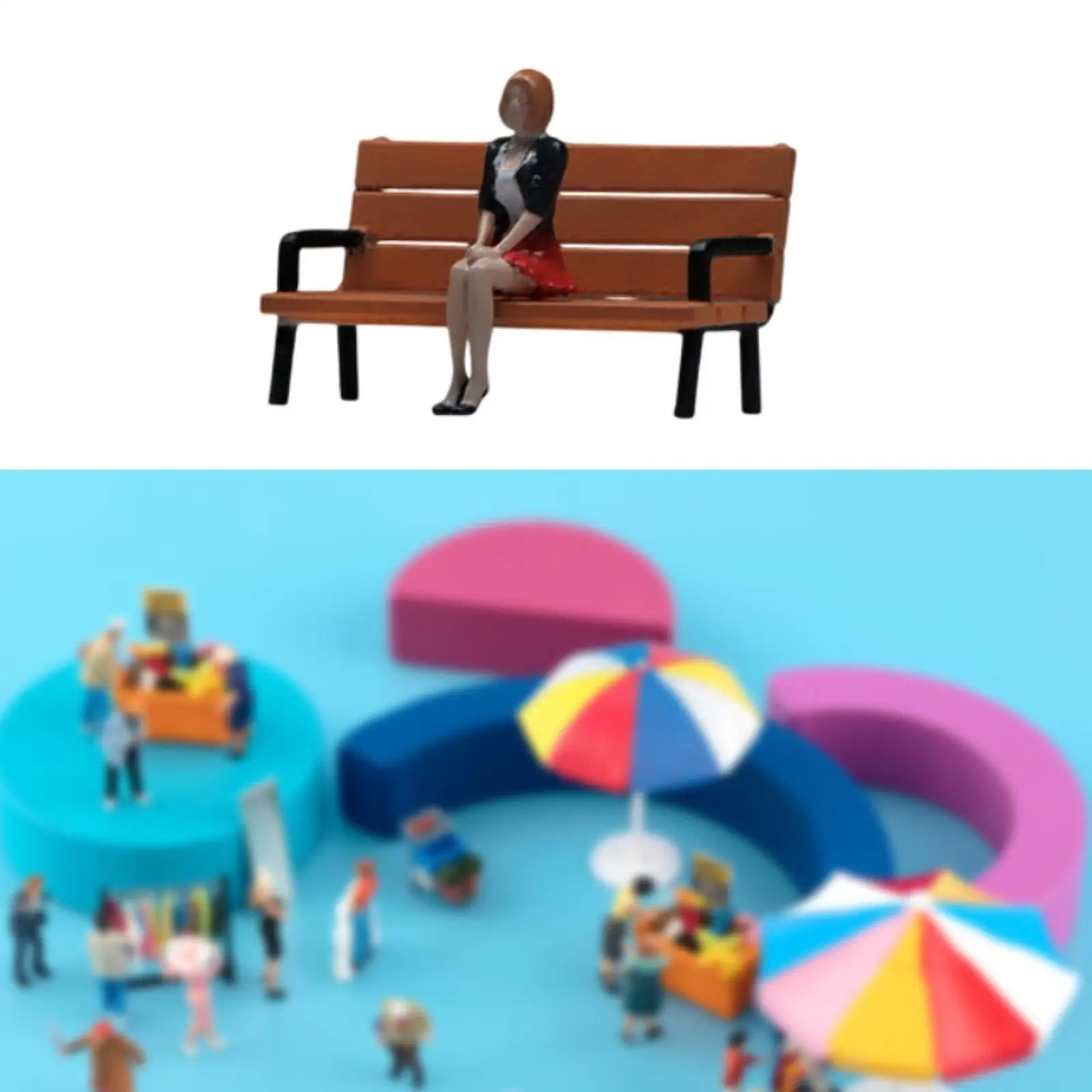 Figura de resina para dioramas - Escena miniatura realista infantil - imagen 2