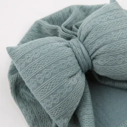 Gorro de punto con lazo para recién nacido – Suave y cómodo