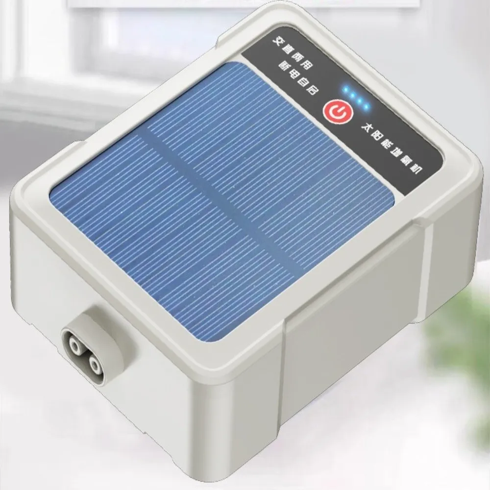 Bomba de oxígeno portátil recargable USB solar, ultra silenciosa - imagen 4