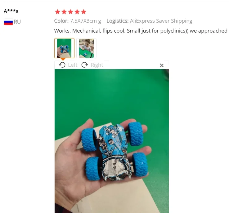 Coche de juguete infantil con diseño todoterreno