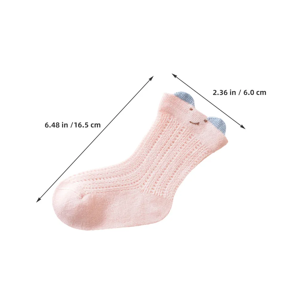 Calcetines de bebé verano malla transpirable orejas 3D