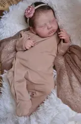 Loulou muñeca reborn vinilo cuerpo completo 3D durmiendo recién nacido
