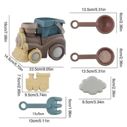 Set de juguetes de playa para niños – Cubo, pala y castillo de arena