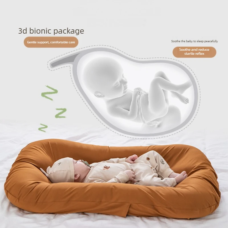 Cuna ajustable nido portátil de bebé para dormir con funda extraíble - imagen 4