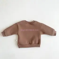 Sudadera bebé R6FD algodón cuello redondo manga larga