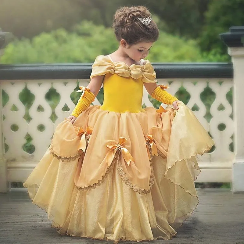Disfraz Bella niña – Vestido de princesa Disney La Bella y la Bestia - imagen 3