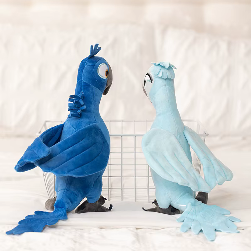 Peluche Blu el loro de Río, cojín almohada infantil - imagen 2