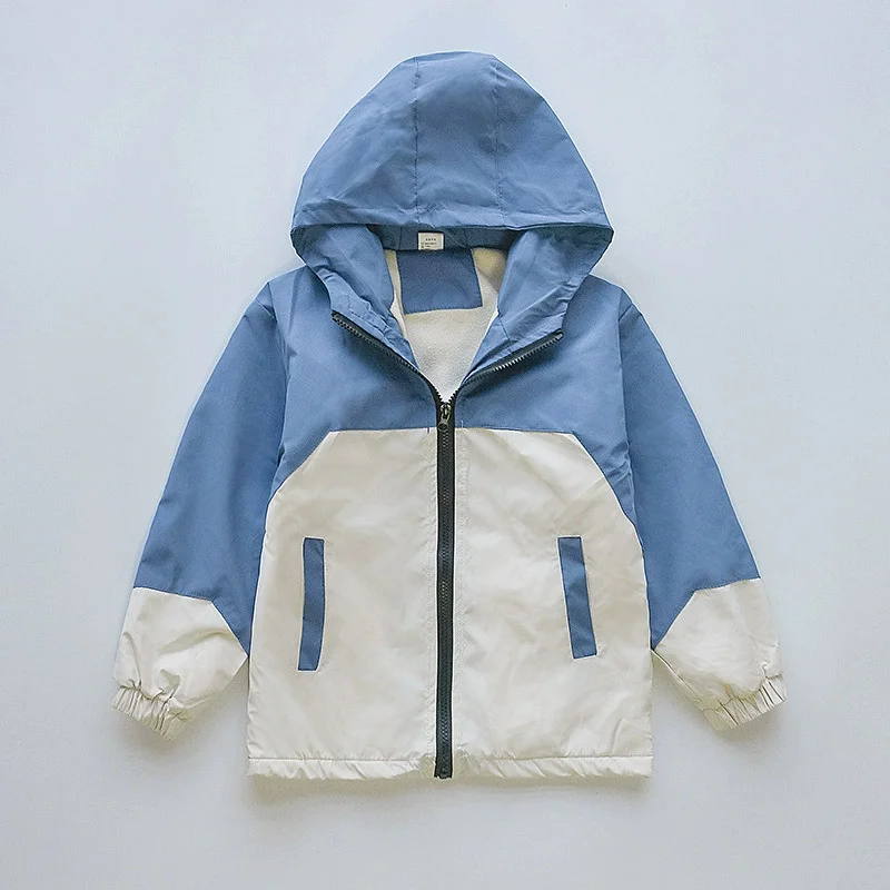 Gabardina acolchada con capucha para niños – cortavientos cálido - imagen 5