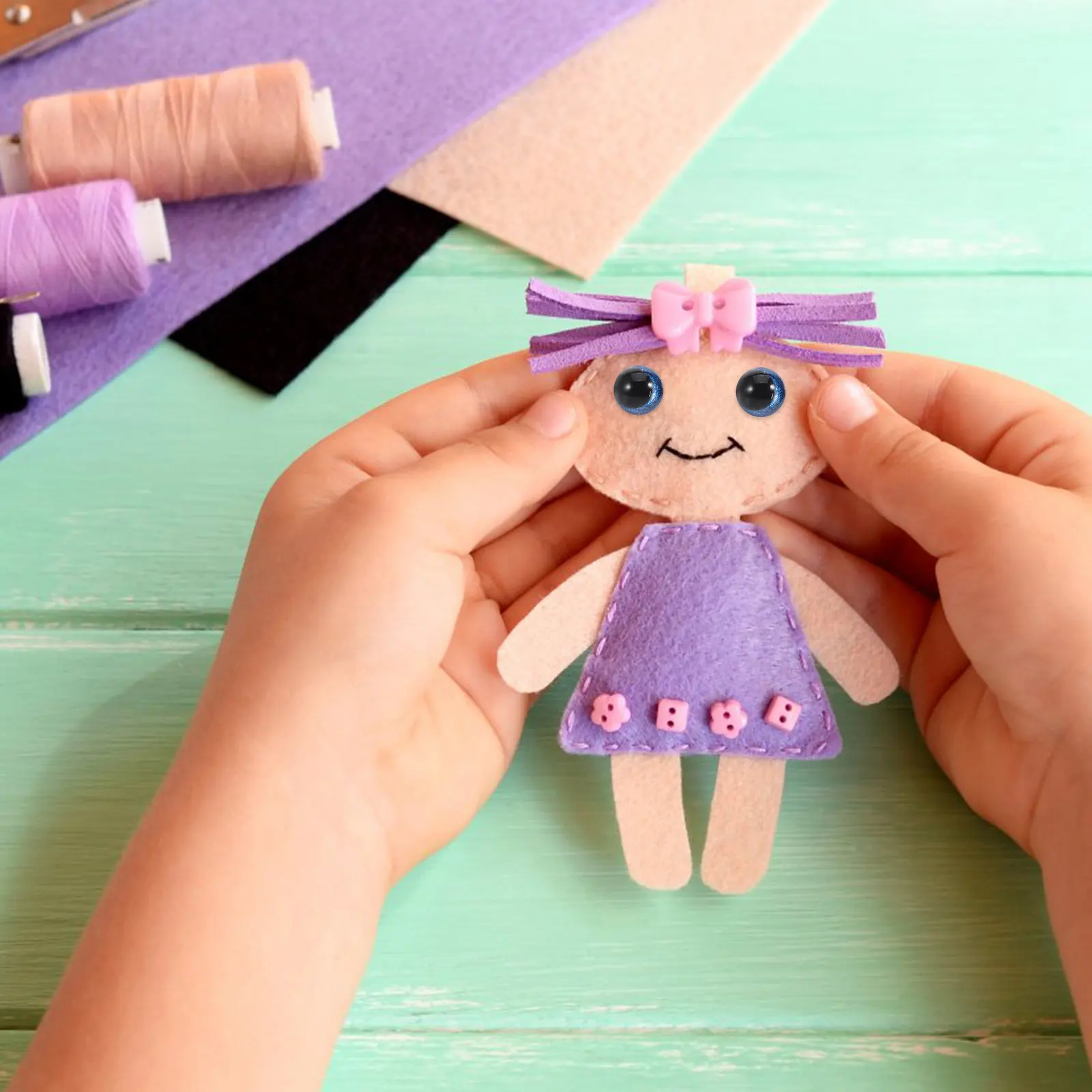 Ojos convexos de colores para manualidades